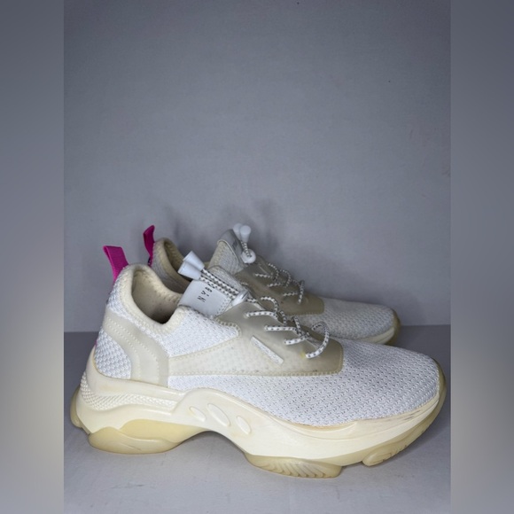 Steve Madden Myles White Pink Sneaker Size 7M - Picture 1 of 10